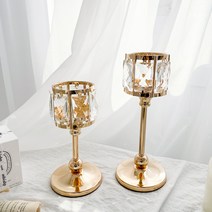 케이트가든 크리스탈 골드 앤티크 촛대 중