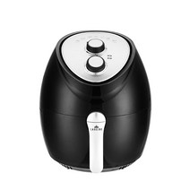 라헨느 패밀리 다이얼 에어프라이어 7L, LAF-707B, 블랙 + 실버