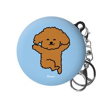 아이무이 푸들 LG 톤플러스 프리 이어폰 하드 케이스 + 키링, 폴짝B