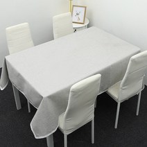 마켓피오 주방 린넨 레이스 고급 식탁보, 그레이, 140 x 200 cm