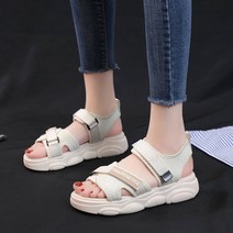 콩 마카롱 키높이 캐쥬얼 여성샌들