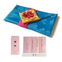 모란 예단보 + 예단 봉투, 하늘, 1세트