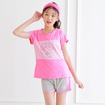 여아용 올스타 반팔 상하복 세트