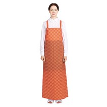 웰프런 반투명 우레탄 유니도트 방수앞치마 대, 오렌지, 1개
