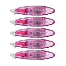 톰보 모노에어5 펜타입 수정테이프 5mm x 6m, CT-PAX5C80(핑크), 5개