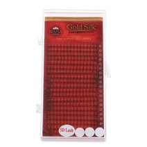 하나 골드 실크 5D 래쉬 인조 속눈썹 0.07mm MIX, 블랙(J), 1개