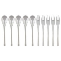 니코트 Less is more 티스푼 + 티포크 세트, 1세트, 티스푼 5p + 티포크 5p