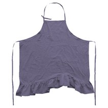 블럭마트 주방 주름 린넨 앞치마, 랜덤발송, 1개