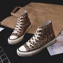 콩 레오파트 하이 스니커즈