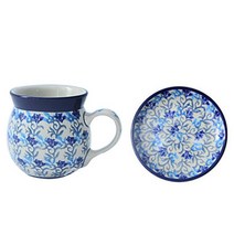 세라미카아티스티나 레이디 머그컵 250ml + 소서 세트 AT-1699, 혼합색상, 1세트