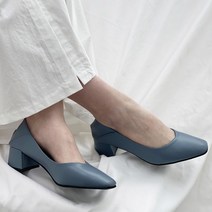 슈즈앤 여성 심플 통굽 펌프스 sn251
