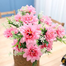 조아트 조화 성묘꽃 12대 쏠데이지 3p, 핑크
