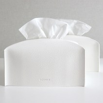 소이믹스 스킨레더 가죽 티슈커버 2p, 화이트