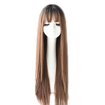 아일리아 전체가발 330g + 가발망 세트, 밀크브라운, 1세트