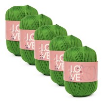 브랜드얀 러브썸 뜨개실 5p, 16 올리브