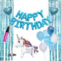 이베이비랜드 생일파티세트 HB 유니콘, 하늘, 1세트