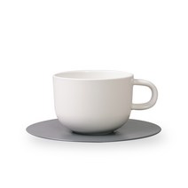 보울보울 볼볼홈파티 커피잔 350ml + 소서, 밀크화이트(커피잔), 차콜그레이(소서), 1세트