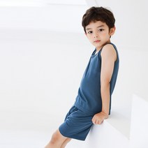 미니케이 아동용 여름모달 민소매 실내복 상하의 세트