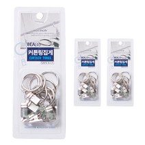 ABM 커튼링 집게 소 8p, 3개