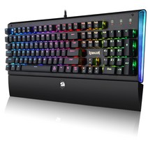 리드래곤 기계식 게이밍 키보드 청축, K569RGB ARYAMAN, 블랙, 일반형