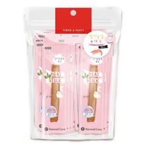 네츄럴코어 고양이 미트 스틱, 닭가슴살 + 새우 혼합맛, 25개