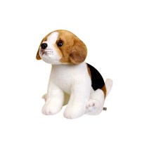 리얼 강아지 인형 비글, 23cm, 혼합색상