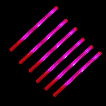 파티쇼 LED 야광봉 45cm, 핑크, 6개