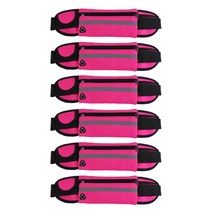 블럭마트 벨트형 스포츠 휴대폰 가방 6p, 핫핑크