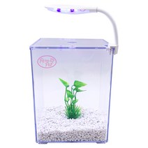 로라펫 베타룸 + 수초 + 바닥재 + LED조명 어항세트, 크리스탈화이트(바닥재), 랜덤발송(LED조명)