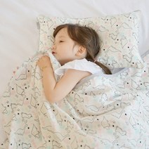 아띠블랑 아이스 인견 아기베개 + 블랭킷 대형 세트, 디노포레스트