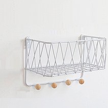 더플로우 북유럽 심플st 주방 벽 철재 선반, 화이트