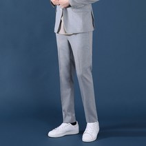 파스토조 남성용 마이크로 패턴 슬림핏 셋업팬츠 LGS234