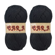 미소털실 카라 뜨개실 90g x 2p, 905 블랙