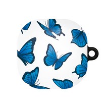 바니몽 더드로잉 갤럭시 버즈라이브 / 버즈2/버즈프로 하드케이스, 01 블루플라이