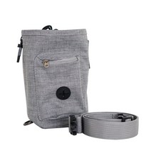 딩동펫 반려동물 스트링 훈련 트릿백 + 허리벨트, 그레이, 1세트