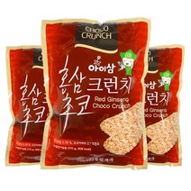 아이삼 홍삼 초코 크런치, 170g, 3개