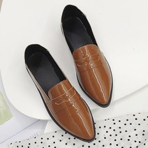 마켓A 여성용 베이직 스틸레토 페니로퍼