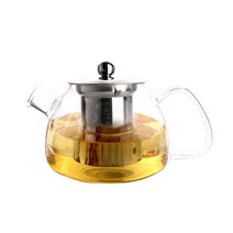티어스 유리 스텐 거름망 티포트 TS-02, 800ml