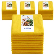 쓱싹 만능 극세사 주방행주 옐로우, 45개