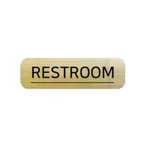 로마크골드유광 인테리어 화장실표지판 네임 M, RESTROOM, 1개