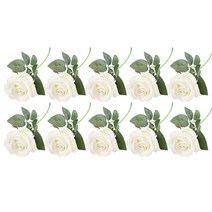 블럭마트 조화 단일 장미꽃 1송이 10p, TYPE1