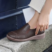 제이슈 소가죽 여성용 깔끔매력 발편한 슬립온