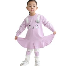 여아용 레빗러블리 원피스세트