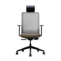 생활지음 라온M 온열시트 사무용 의자 CORM11HP, 그레이(등판), 그린(좌판)