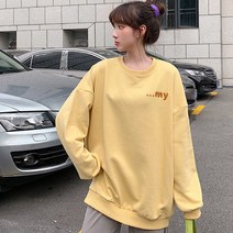 루나걸 애니 울프 맨투맨 티셔츠