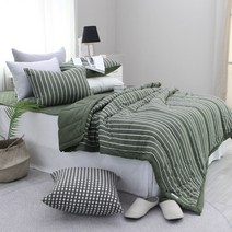 보몽드 마이크로플란넬 밀레 차렵이불 + 베개커버 세트