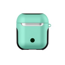 주파집 프리미엄 에어팟 1/2세대 스포츠 케이스 유선충전, 민트