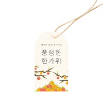 도나앤데코 규리 풍성한 감나무 태그 3.5 x 6.5 cm 100p + 면끈 100p, 1세트