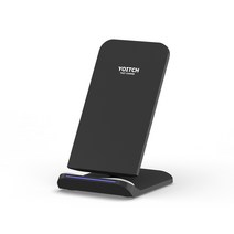 요이치 아비드 듀얼 코일 고속 무선 충전기, 블랙, 1개