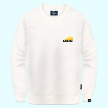 진마니아 치즈 남녀공용 루즈핏 빅사이즈 맨투맨 TL-075